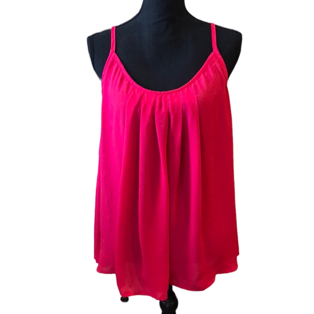 TORRID CROSSBACK CAMI TOP PINK PLUS SIZE 1 NEW WITH TAGS